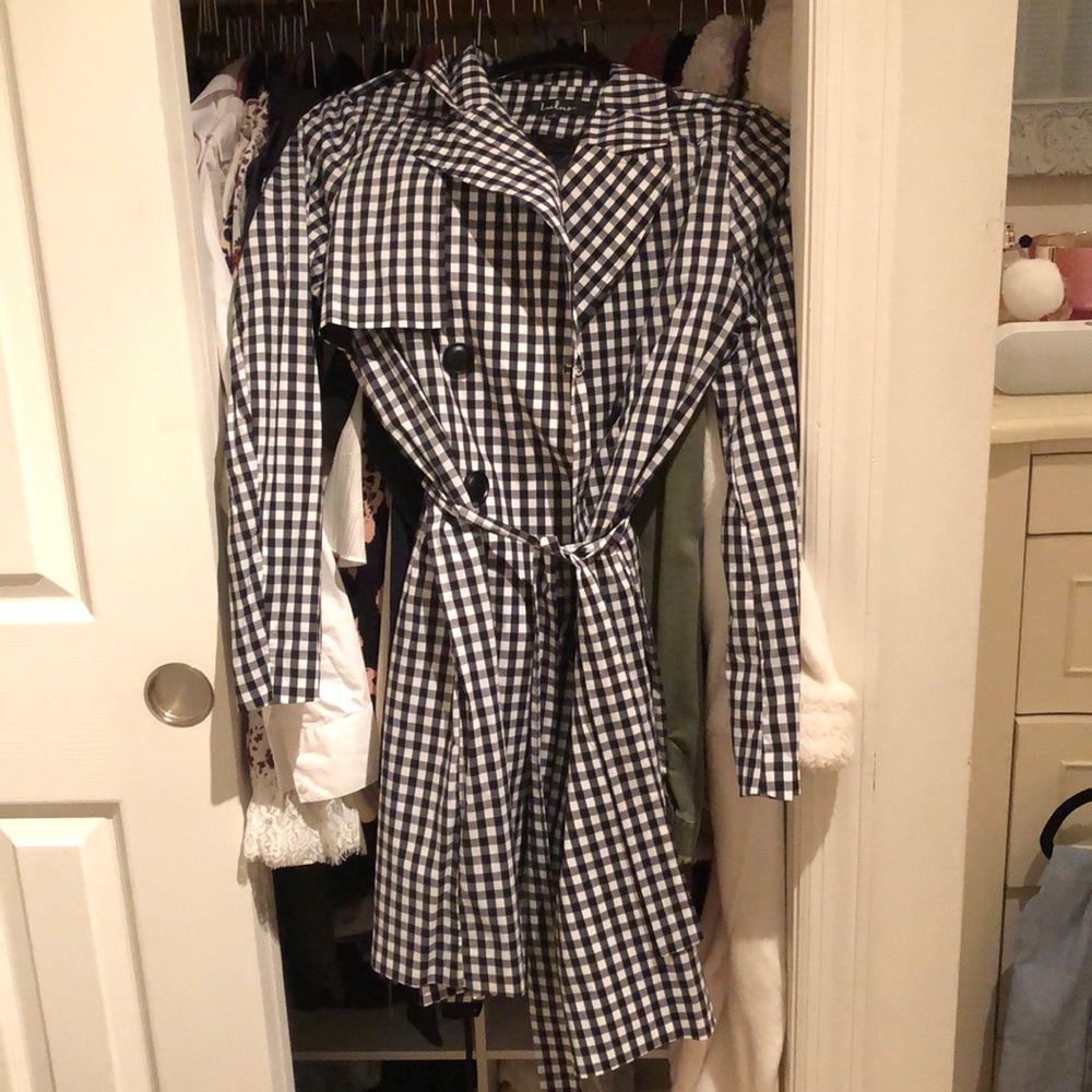 Gingham trench